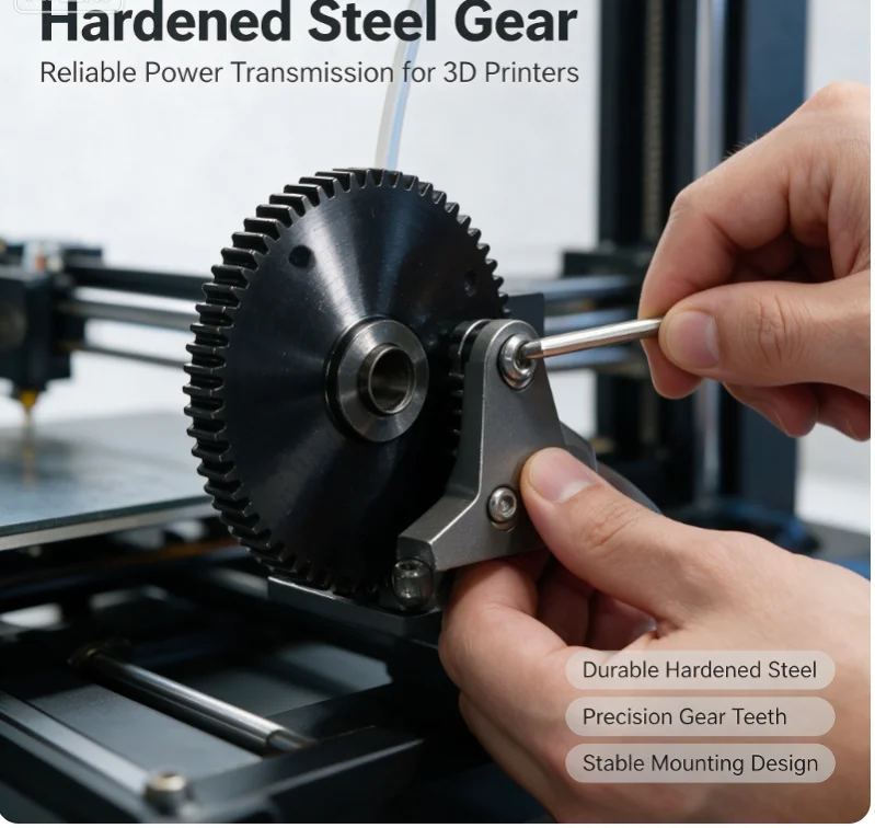 Creality Sparx I7 Extrusion Gear 3Pcs Pack High Precision Wear Resistance 3D Printer Component for Batch Printing Jobs