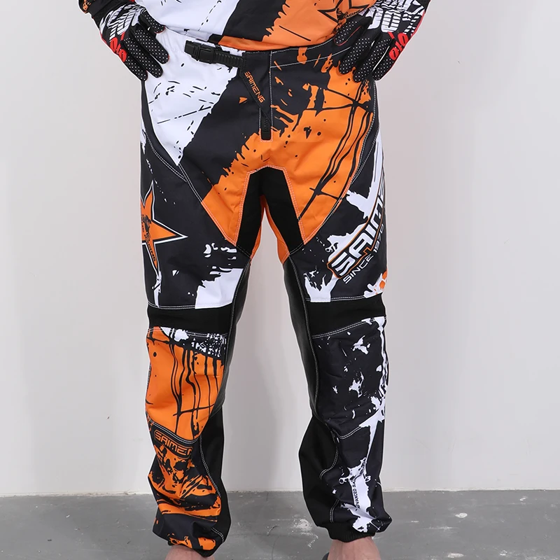 2026 New Child Motocross Pant 20 22 24 26 28 Enduro Cross Off-road 4 5 6 8 10 12 Year Kid MX MTB MOTO Girl Boy Orange Youth
