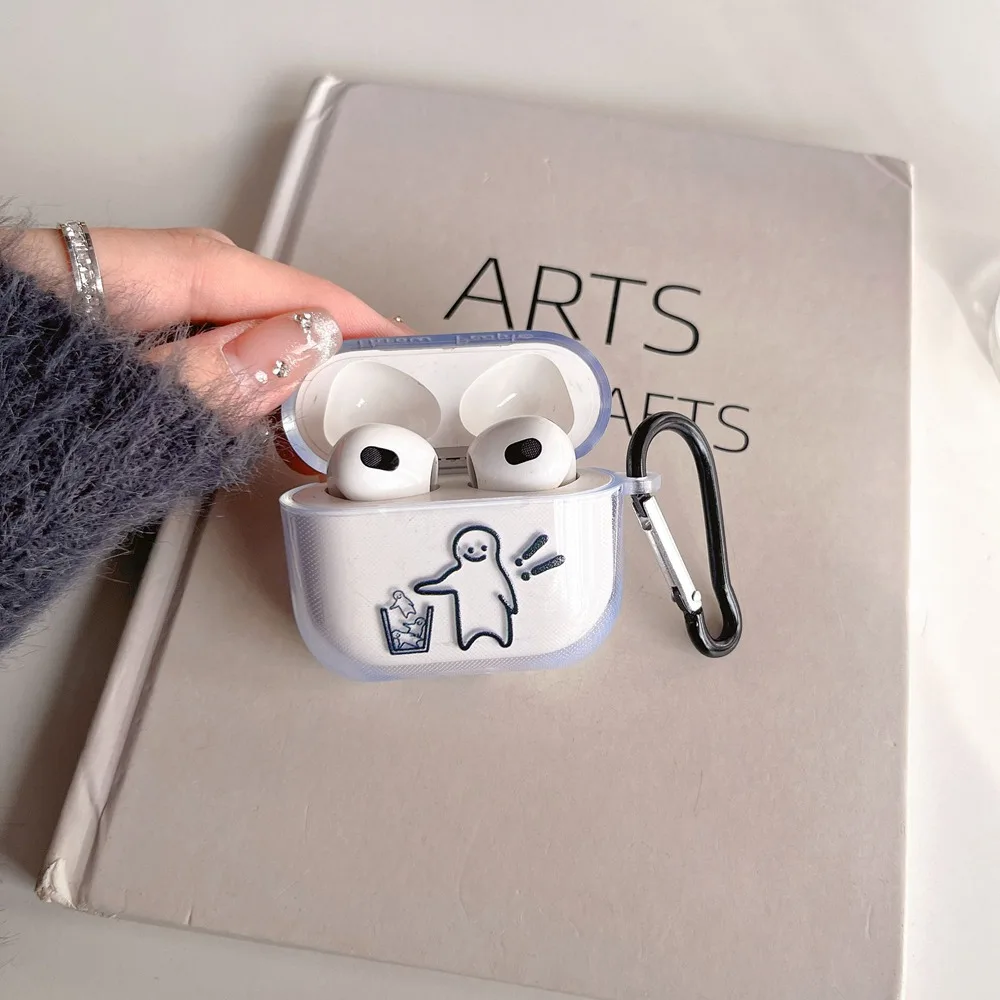 Funda para auriculares de TPU suave y transparente para Airpods 4, 3, 2, 1, caja de carga, funda protectora para AirPods Pro 2