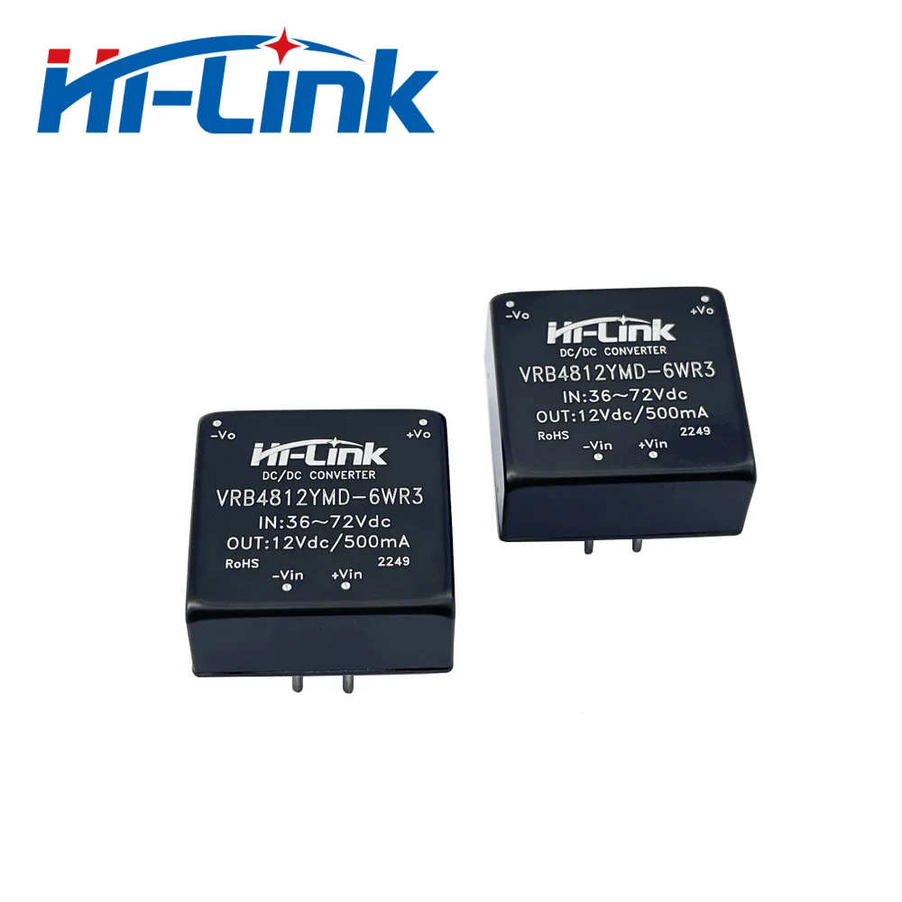 Hi-Link DC/DC 전원 공급 장치 모듈, VRB1205YMD-6WR3 VRB1212YMD-6WR3 절연 조절, 12V, 6W, 500mA 출력