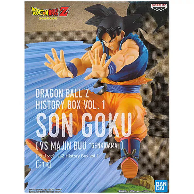 

Bandal Banpresto Anime Dragon Ball Z History Box VoL.1 VS MAJIN BUU GENKIDAMA Goku Action Figures Model Collectible Toys Gifts