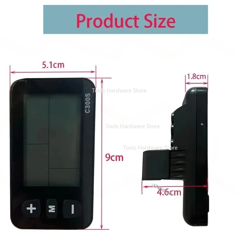 C300S 液晶ディスプレイ EBIKE スピードコントローラーメーター 48V 電動自転車アクセサリー自転車スクリーン MTB 計器用