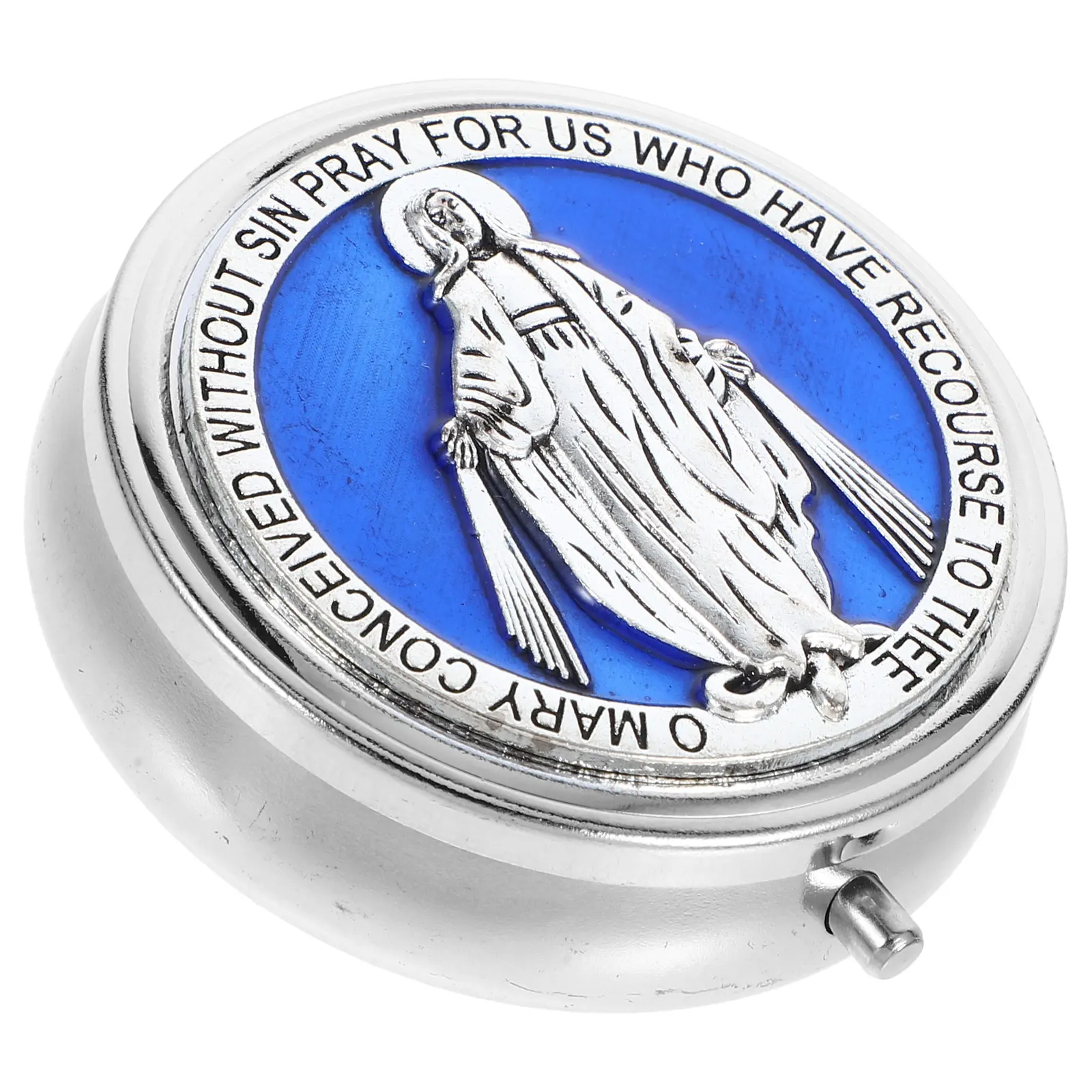 

1pc Retro Metal Jewelry Storage Box Zinc Alloy Trinket Organizer Small Travel Case For Rings Necklaces Earrings Rosary Beads