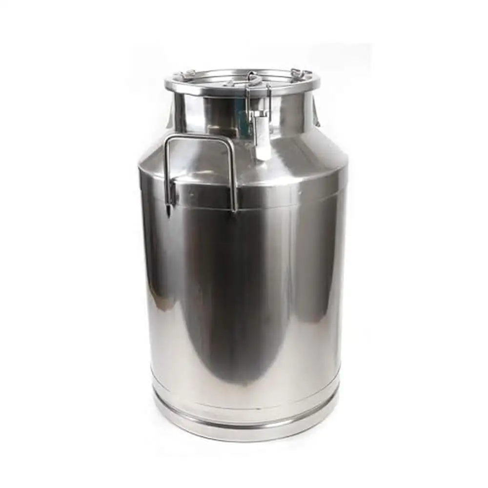 60L Stainless Steel Milk Transport Barrel Food Grade Jug Oil Wine Canister Drum