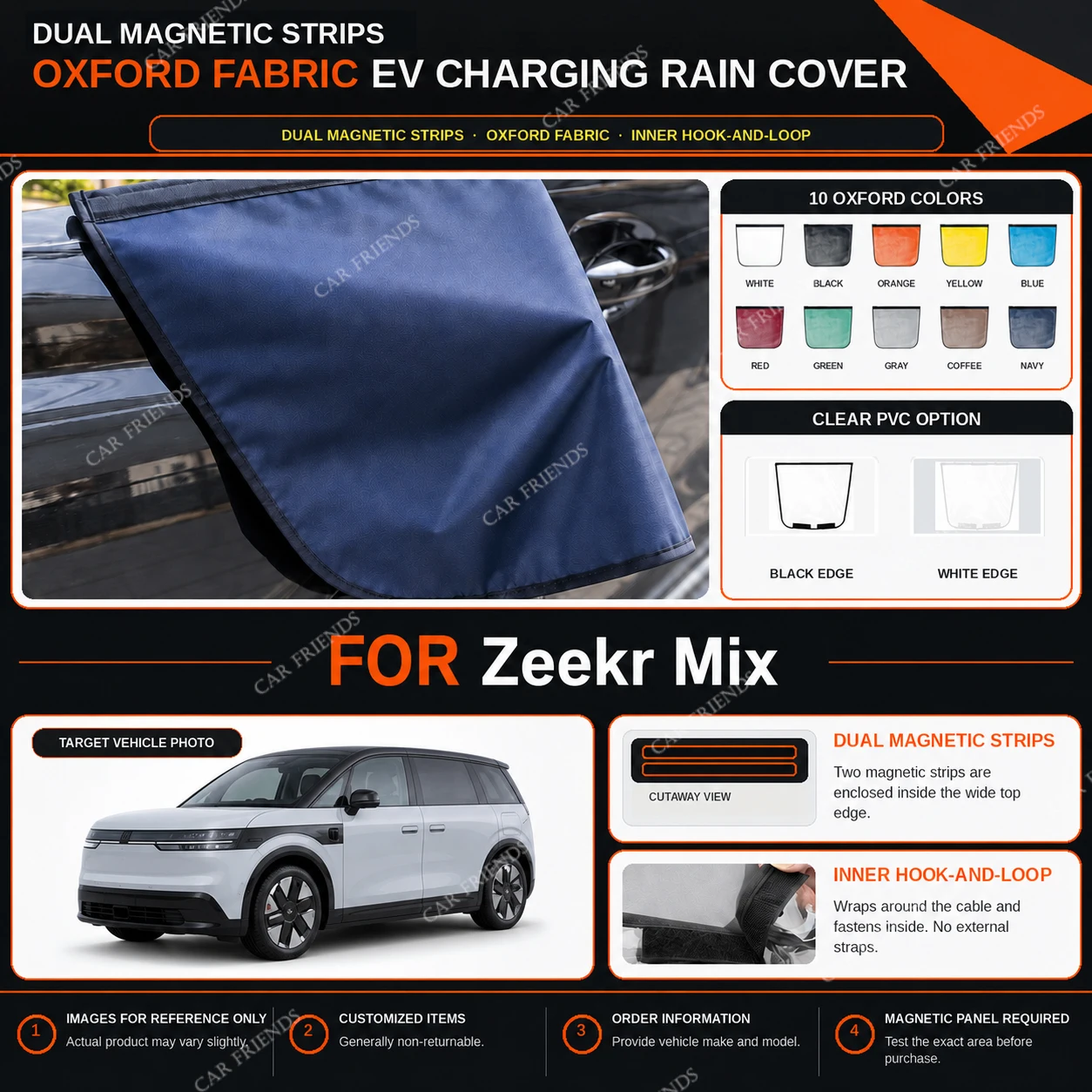 capa-de-chuva-para-porta-de-carregamento-de-veiculos-eletricos-zeekr-mix-em-tecido-oxford-com-tiras-magneticas-duplas-repelente-a-Agua-para-carregamento-externo