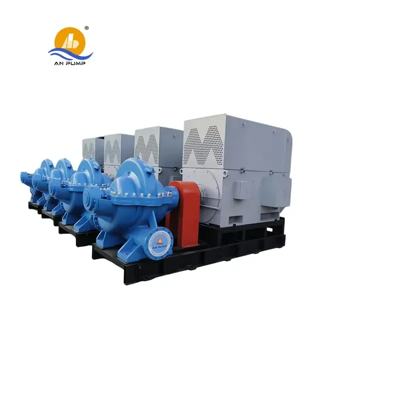 custom High Voltage Double Suction Split Case Pump with Variable Speed Drive for Mine