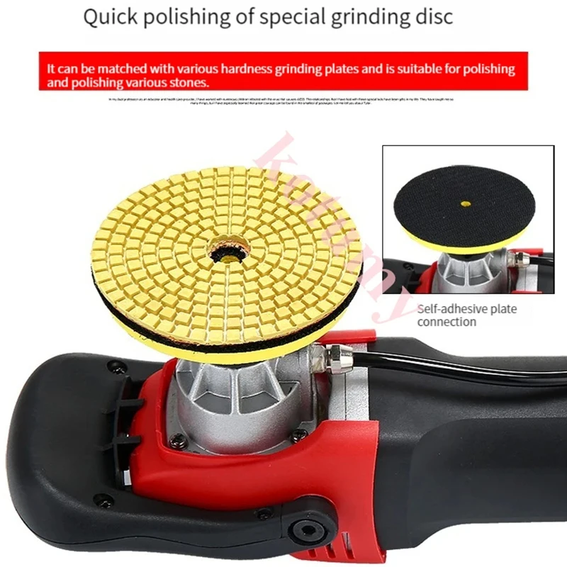 1200w Electric Marble Granite Wet Stone Polisher Hand Angle Grinder Sander Power Tools