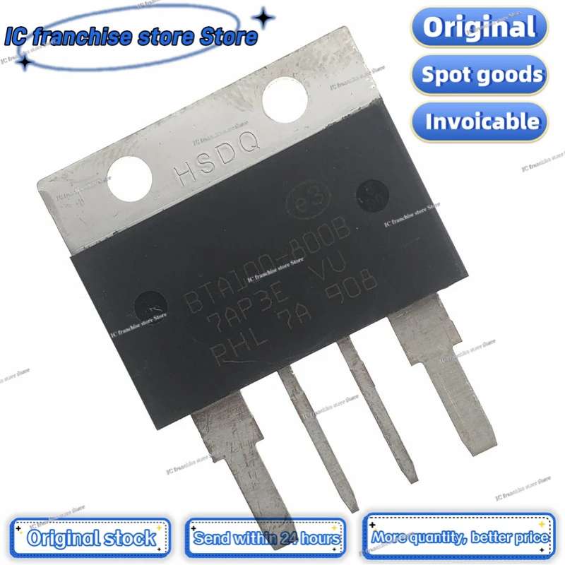 1PCS-5PCS//LOT BTA100-800B TO-4PL 800V/100A high power triac 100% Original stock