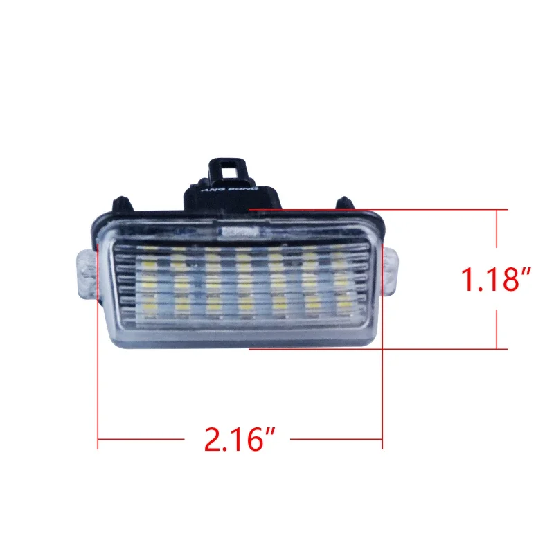 

For Toyota Camry Avalon Highlander Yaris Prius C 2012-2016 PC White Car LED Number License Plate Light Trim Car Accessories