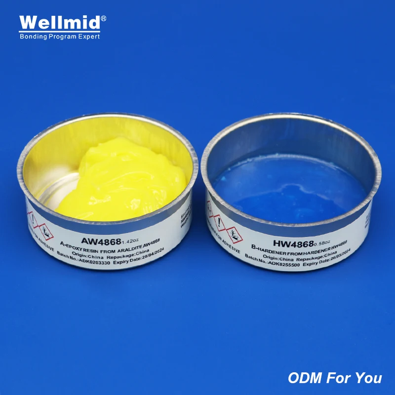 HARDENER HW4868 Blue curing agent with AW4868 epoxy resin 2 component High crack resistance for Oil pipeline and yacht assembly