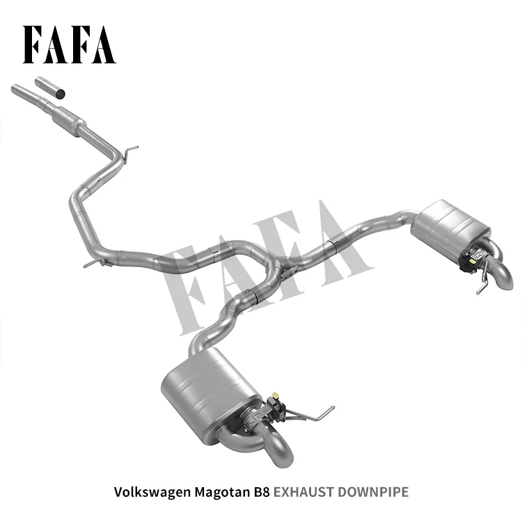 B8 2023 High Performance Cat Back Exhaust Muffler New Condition Middle Tail Valve Exhaust System