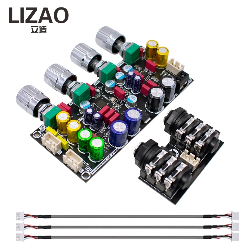 LIZAO DC 8-26V Fever Karaoke Reverb Board DSP Mixing Microphone Singing Anti Howling Front Effector Amp view 2