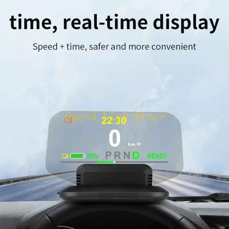 547C GPS HUD Head Up Display LED Speedometer Smart-Digital Driving Overspeed Warning Alarm Reminder for Car Accessory