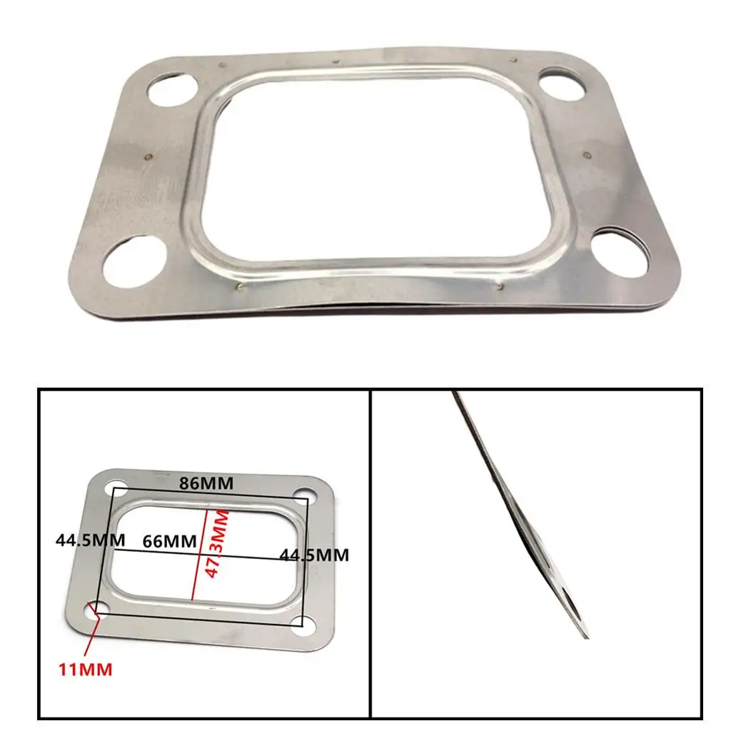 

Прокладка впускного коллектора турбонаддува из нержавеющей стали, обновленная прокладка впускной трубы для турбокомпрессора T3, установка