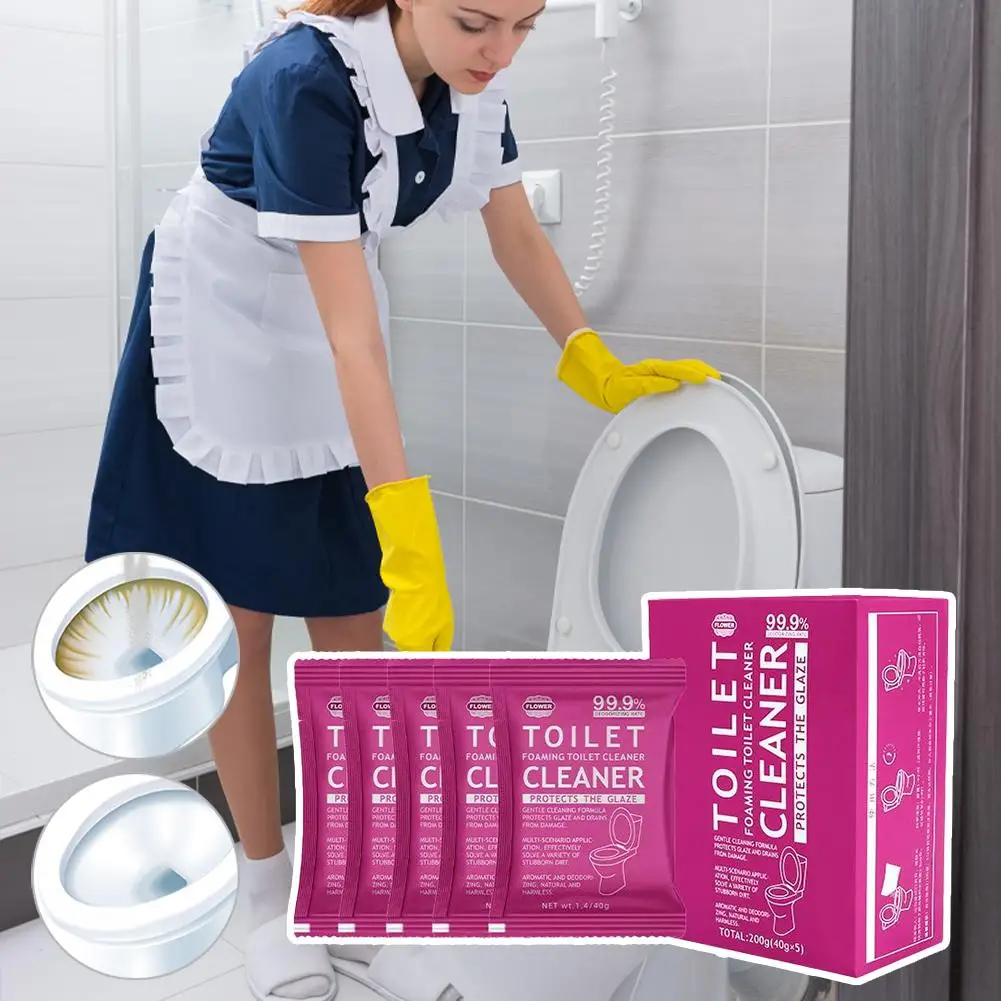 

Toilet Cleaner Fizz Clean Toilet Cleaner Foam Toilet Foaming Non-Contact Anti-Limescale Foaming Toilet Cleaner, Cleaner Pow L0U3