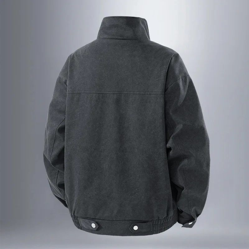 Men's American-Style Casual Jacket Spring Autumn 2025 Windproof Breathable Comfortable Durable Fashion Outerwear