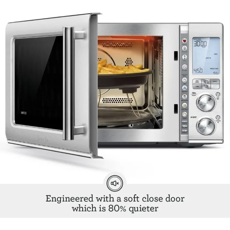 Combi Wave 3-In-1 Magnetron, Friteuse En Broodroosteroven, Geborsteld Roestvrij Staal, Bmo870bss1buc1