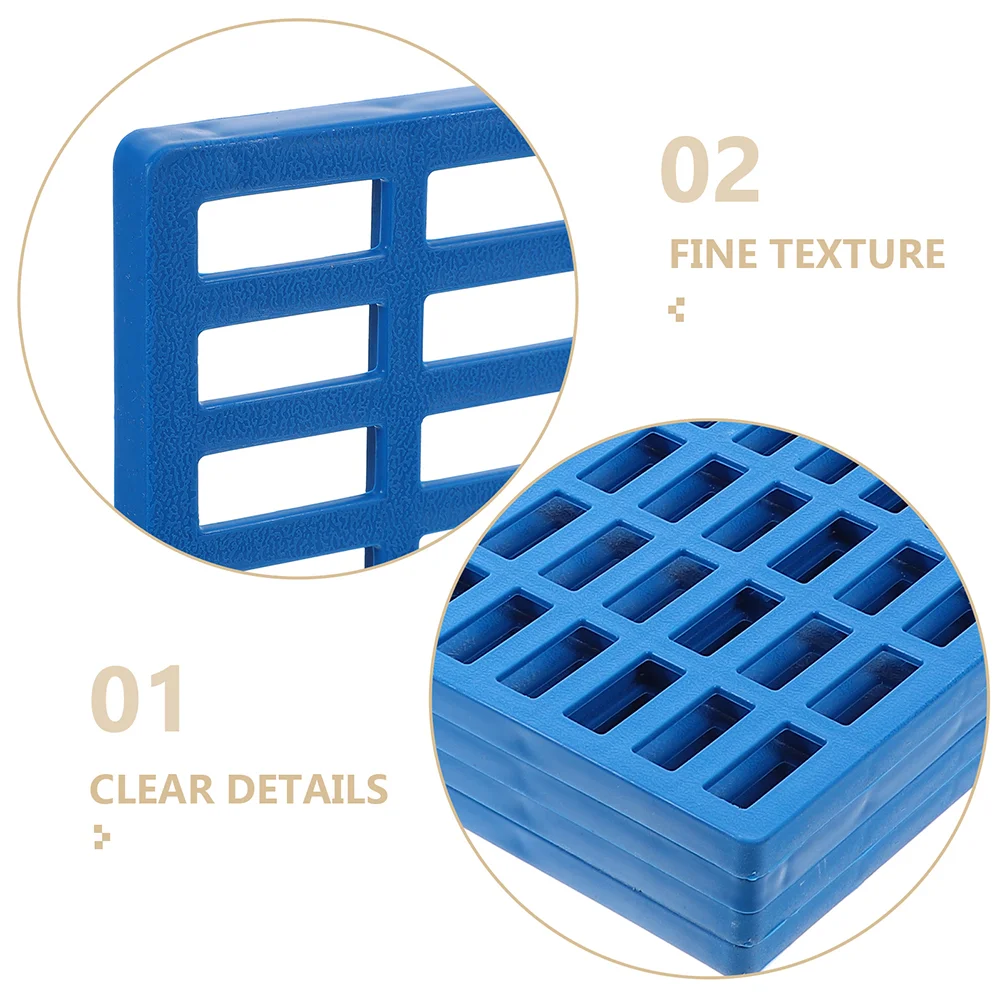 2 Pcs Pet Cage Mat Rabbit Pads for Bunny Floor Mats Thicken Wire Accessories Abs Scratching