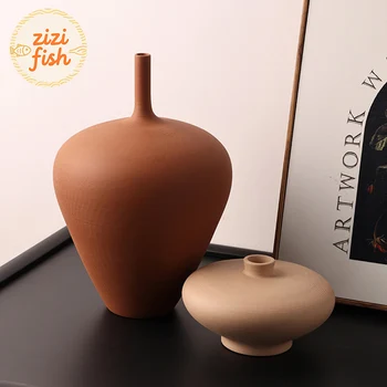 Minimalist Frosted Ceramic Vase 1