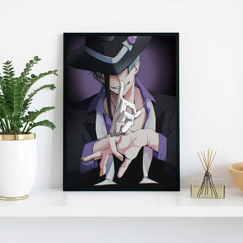 Game Twisted Wonderland Floyd Leech Poster Waterproof Wall Art Sticker For Bar Living Room Vintage Decor High Quality Print Gift