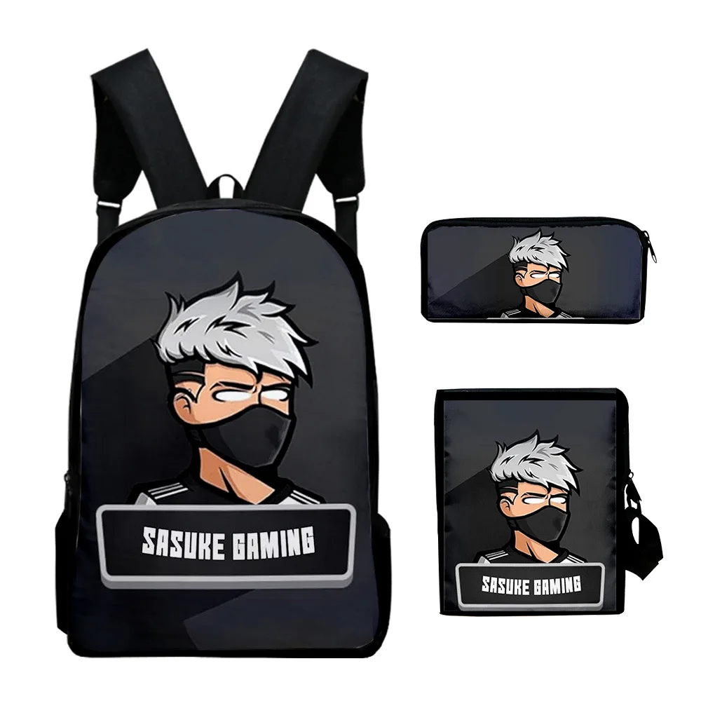 Classic Popular Robleis IUTU 3D Print 3pcs/Set pupil School Bags Laptop Daypack Backpack Inclined shoulder bag Pencil Case