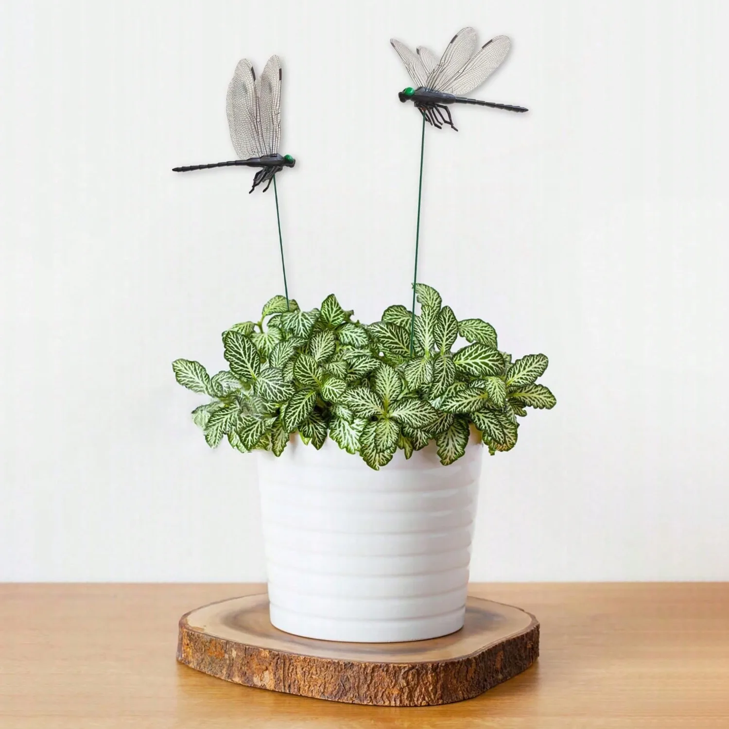 10 Pcs Dragonfly Decorative S, Lifelike 3D Big Dragonfly PVC Dragon Fly Garden  For Indoor Outdoor Yard Balcony Plant Flower Pot Decor view 2
