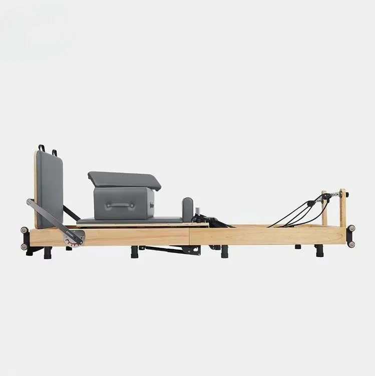 Foldable Pilates Reformer   Studio and Individual Maple Oak Wooden Folding Pilates Reformer