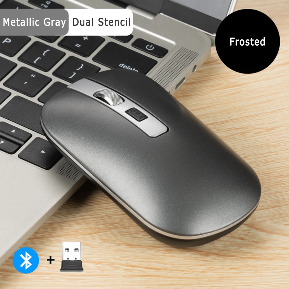 Mouse ergonômico recarregável sem fio, Muizen Draadloze