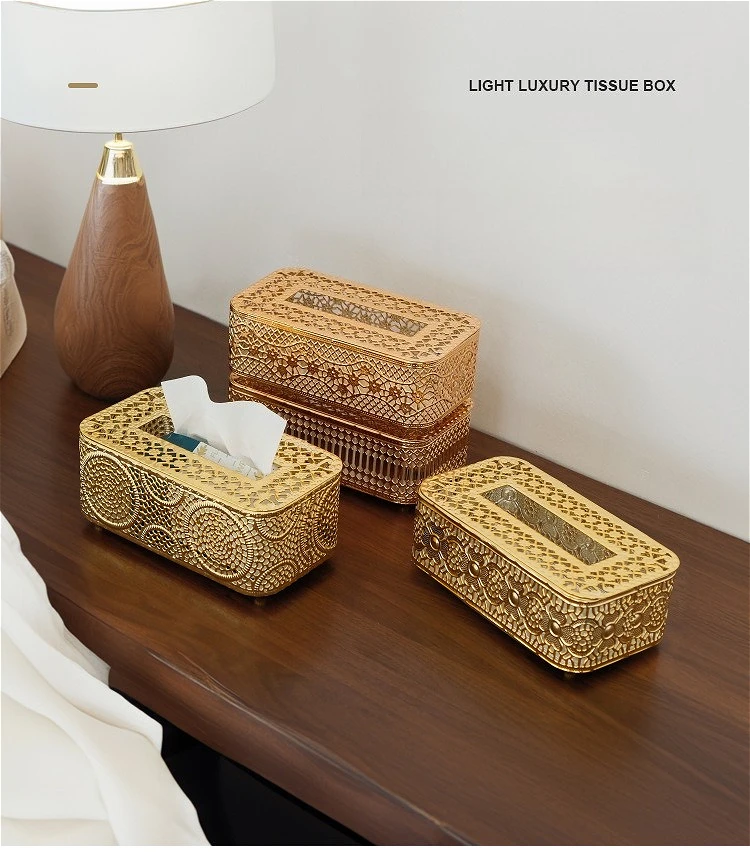 

Stylish Nordic Iron Tissue Box, Decorative Napkin Holder for Living Room, Bedroom Coffee Table Home Decor