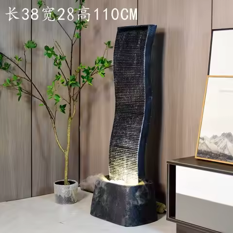 Office Decorations Items Custom Modern Indoor Outdoor Waterfall Fountain Water Feature for Garden Patio Deck Backyard Modern