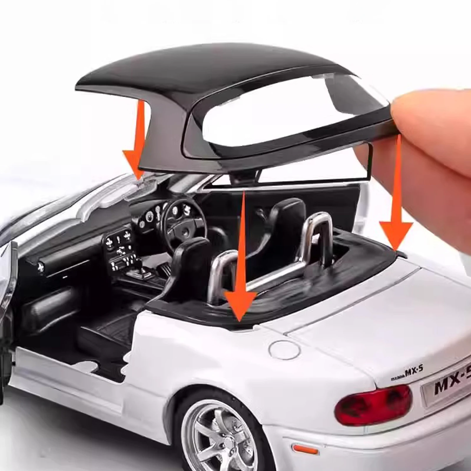 1:32 マツダ MX5 合金ダイキャストおもちゃの車のモデル音と光プルバック子供のおもちゃグッズ誕生日ギフト