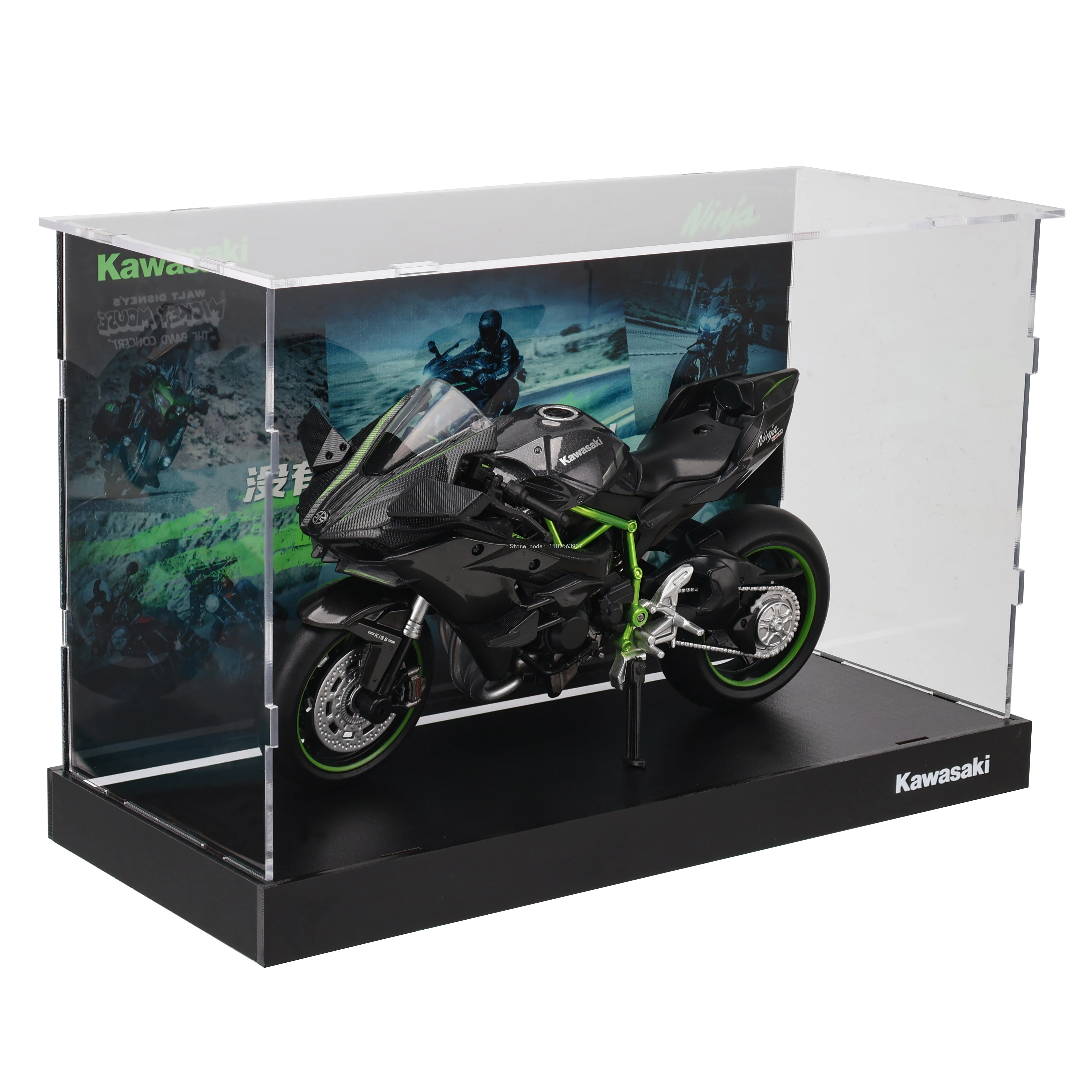 CCA 1:12 Kawasaki Ninja H2R Alloy Motocross Licensed Motorcycle Model Toy Car Collection Gift Static die Casting Production