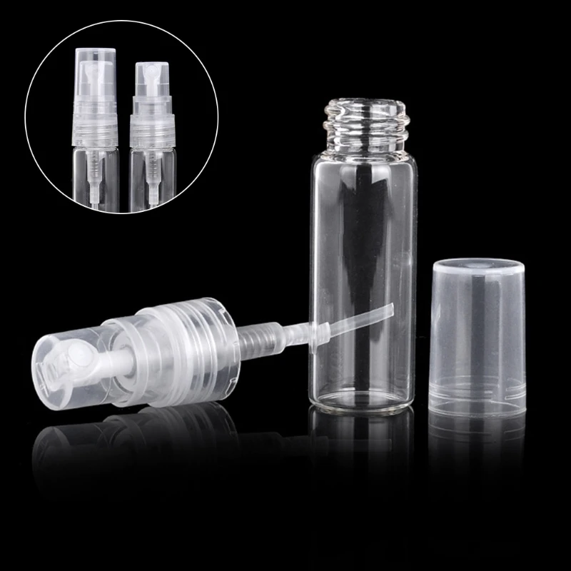 100 Stuks 3 Mini Clear Plastic Hervulbare Fles Draagbare Mondwater Flacon Cosmetische Verstuiver voor