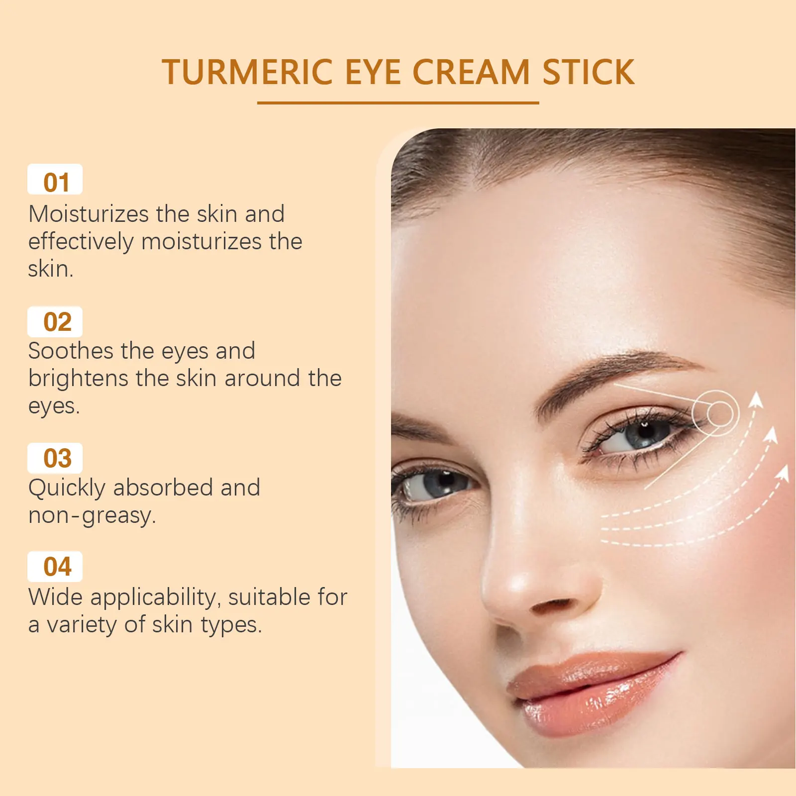 ครีมบำรุงรอบดวงตาขมิ้นสติ๊กคอนซีลเลอร์บำรุงรอบดวงตาให้ความชุ่มชื้น