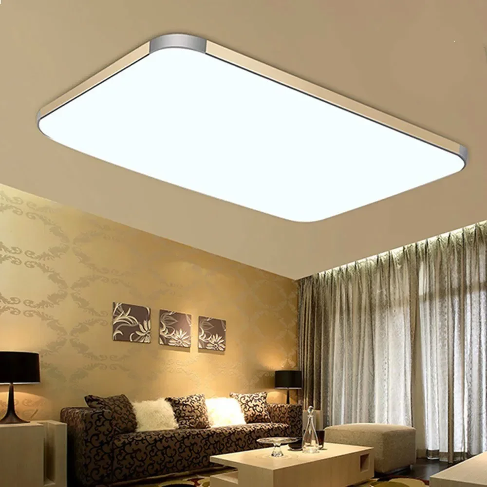 Abajur Thin Square Modern Ceiling Lights Indoor Lighting LED Luminaria   Kitchen Living Room Lamps Fixtures