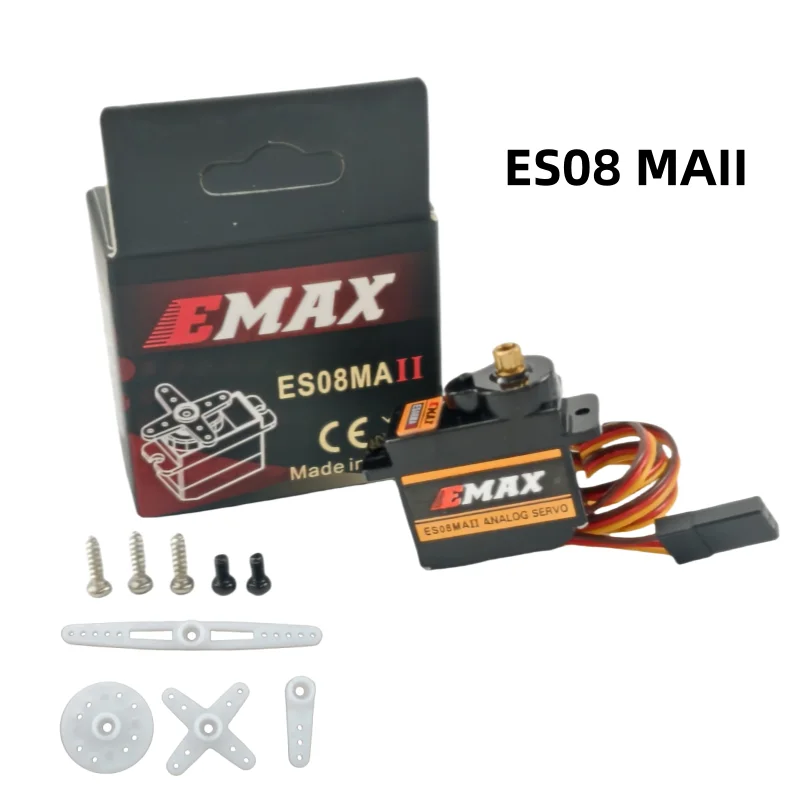 

Popular EMAX model aircraft remote control aircraft 450 helicopter ES09MD metal digital swashplate servo ES08 MAII