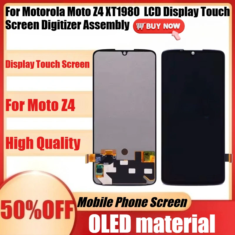 

New OLED For Motorola Moto Z4 XT1980 LCD Display Touch Screen Digitizer Assembly for Moto Z4 XT1980-4 Display Screen