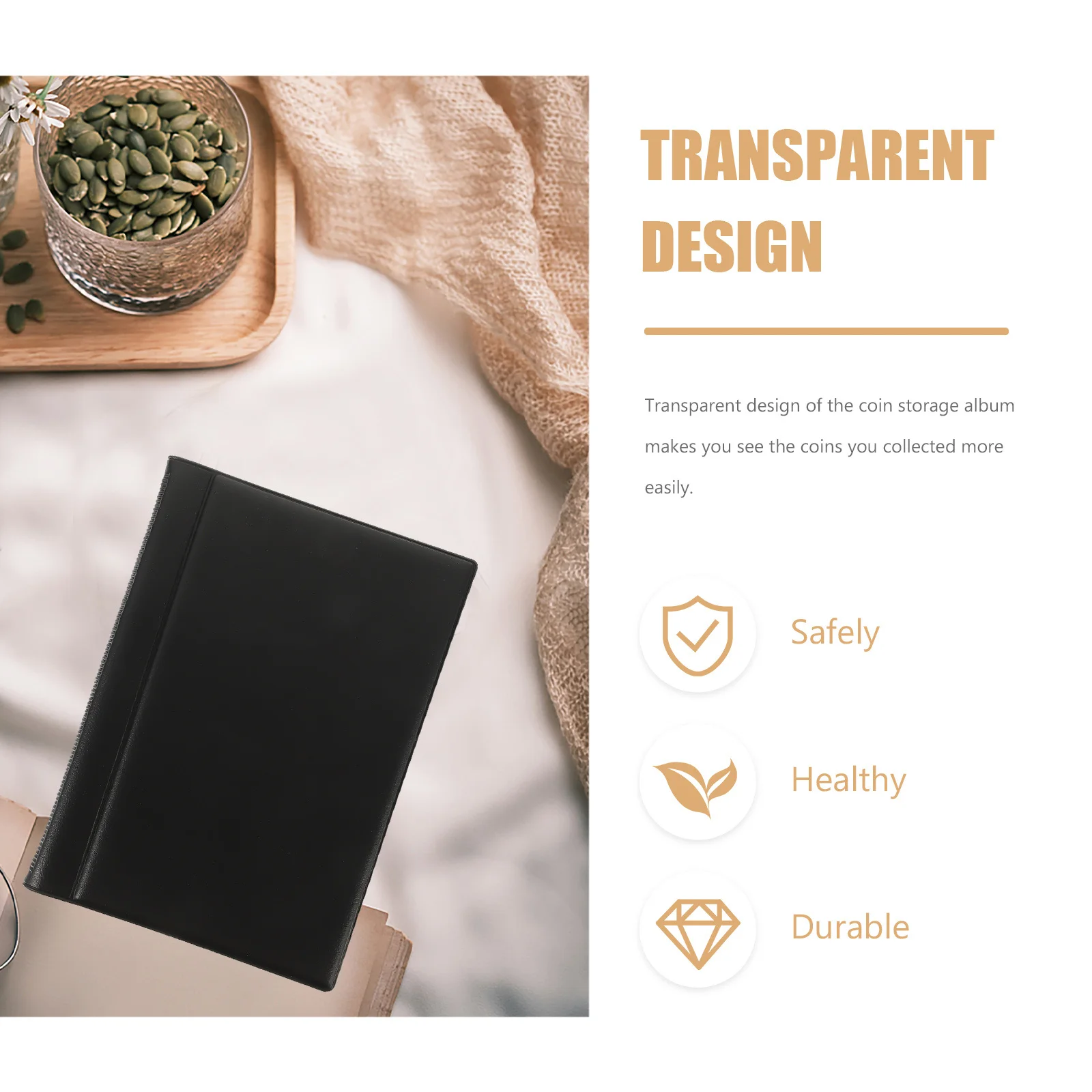 Coin Album PU Display Holder for Collectors Case Showcase Book Storage ganizer Gifts