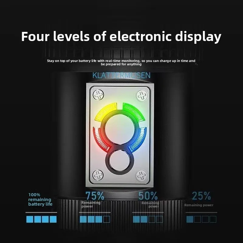 ليزر أبيض عالي الطاقة - مصباح يدوي فائق السطوع - قابل لإعادة الشحن، طويل الأمد، فانوس للتخييم مع تحذير الضوء الأحمر في الهواء الطلق #2