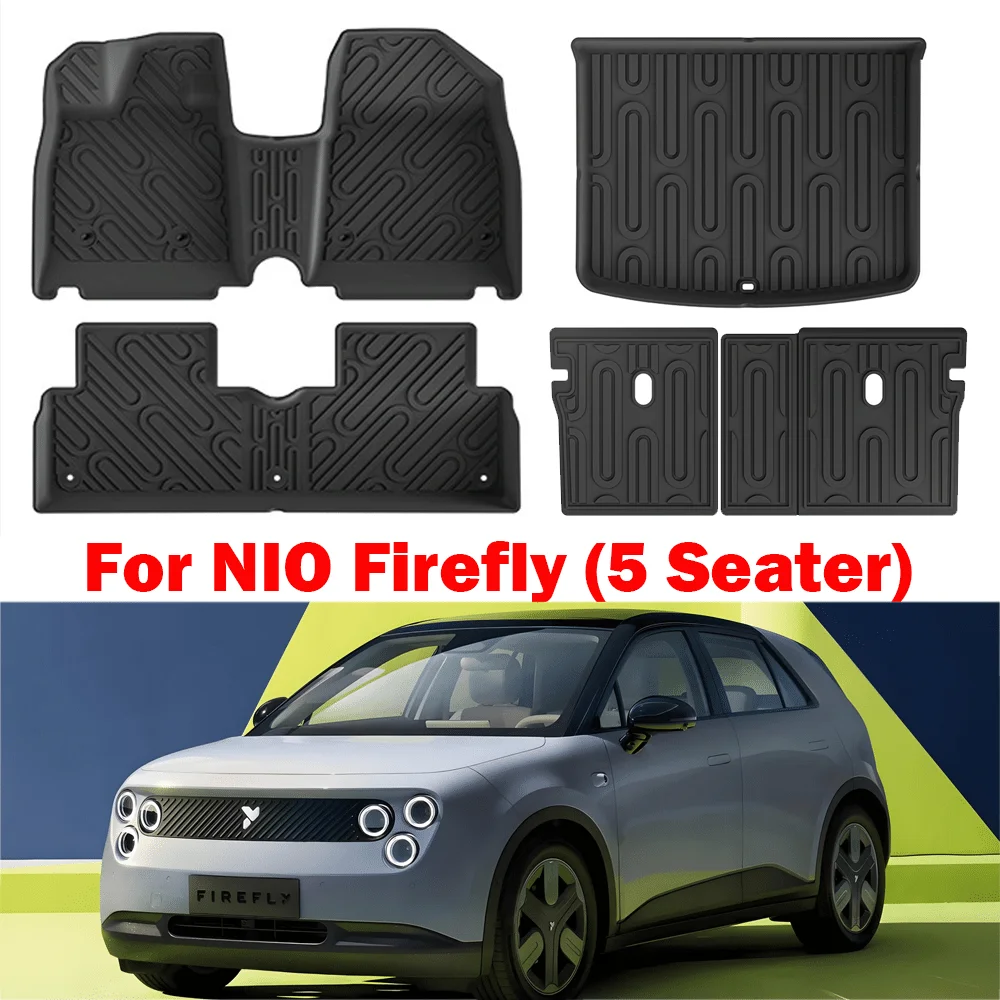 

Коврик TPE для NIO Firefly 5-местный 2025 2026 Коврики для ног TPE Внутренний коврик Водонепроницаемый коврик для багажника Ковер Левый руль