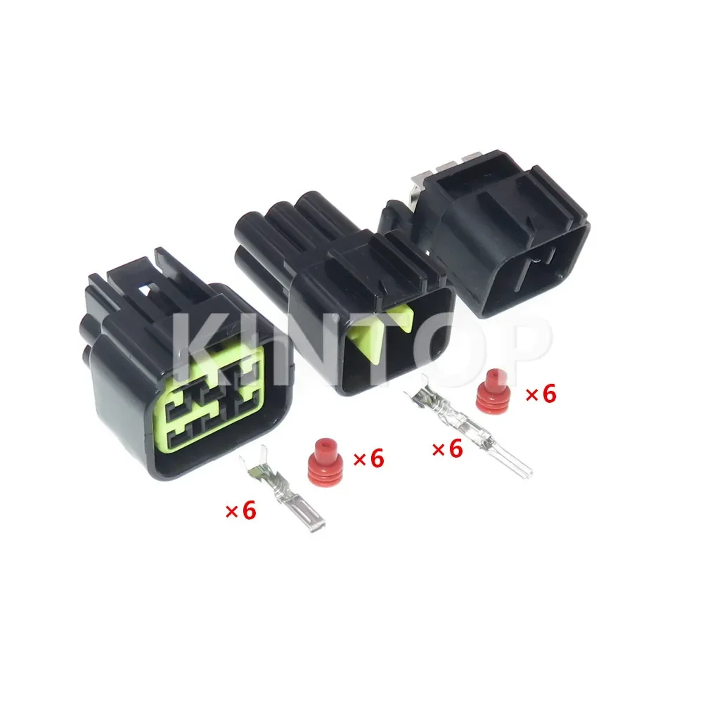 1 Set 6 Pins Car High-voltage Ignition Coil Plug FW-C-6M-B FW-C-6F-B Auto Waterproof Cable Socket AC Assembly For Ford Mondeo - Detail 1