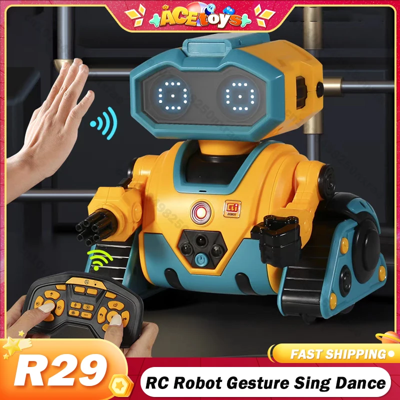 

JJRC R29 RC робот умный интеллектуальный датчик жестов Sing Dance 2,4G беспроводной пульт дистанционного управления программирование робот игрушки для детей подарки