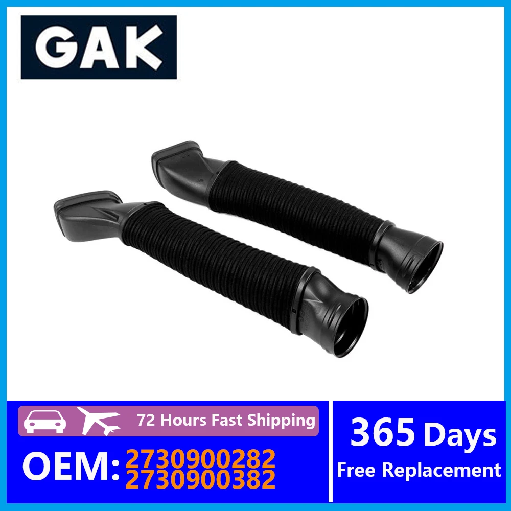 1SET 2730900282 2730900382 GAK Brand Left Right Air Intake Hose Accessories For Benz W221 S500 S450 S350 S320 C216 CL500