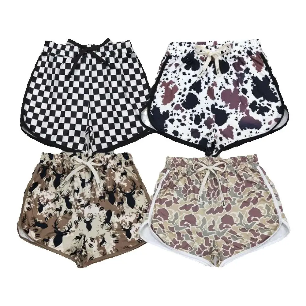 

Adult Women Summer Clothing 4 Colors Adult Women Summer Sports Camouflage Shorts Bottoms