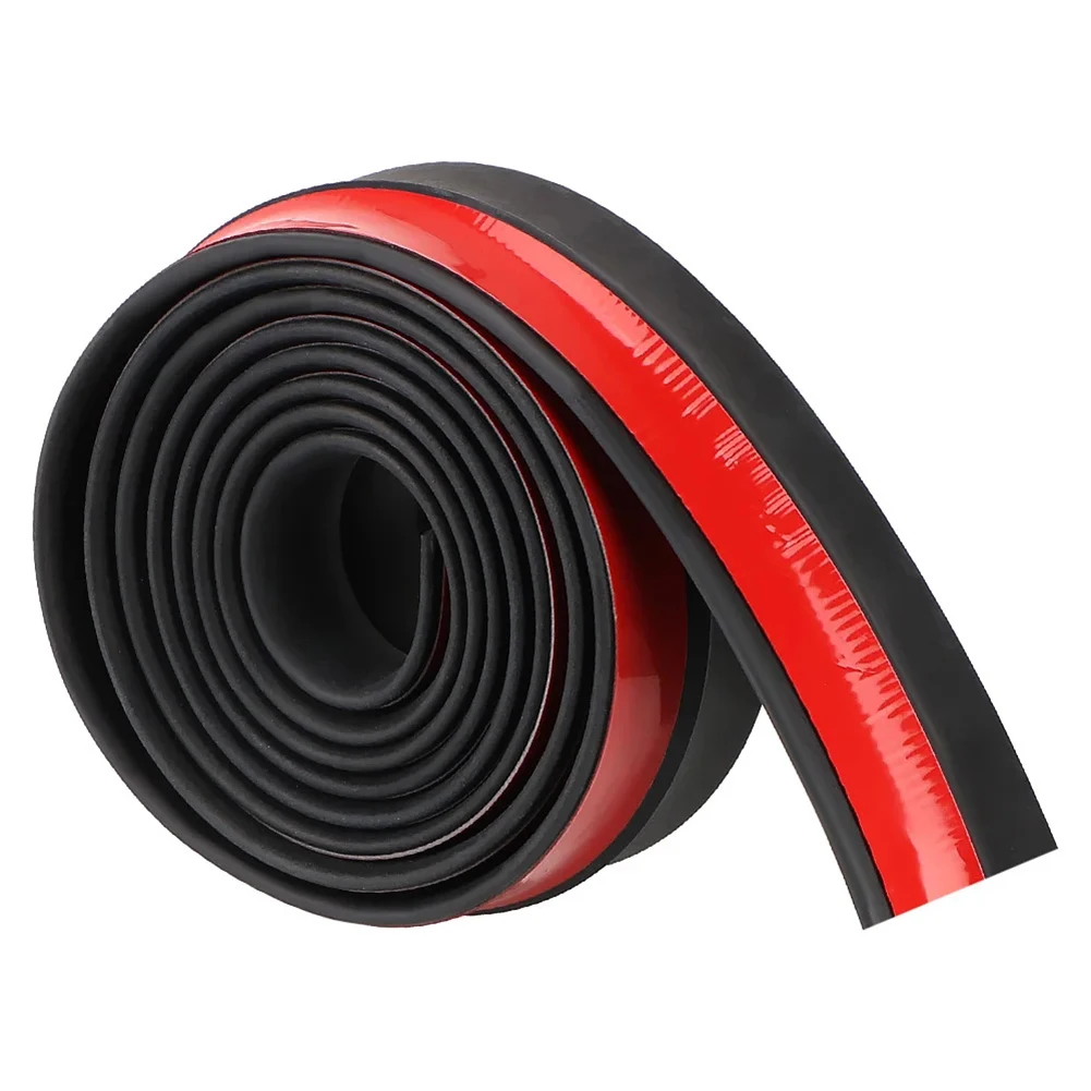 Rubber Front Bumper Lip Splitter Body Spoiler Chin Skirt for Cars Trucks and SUVs Providing Front End Coverage