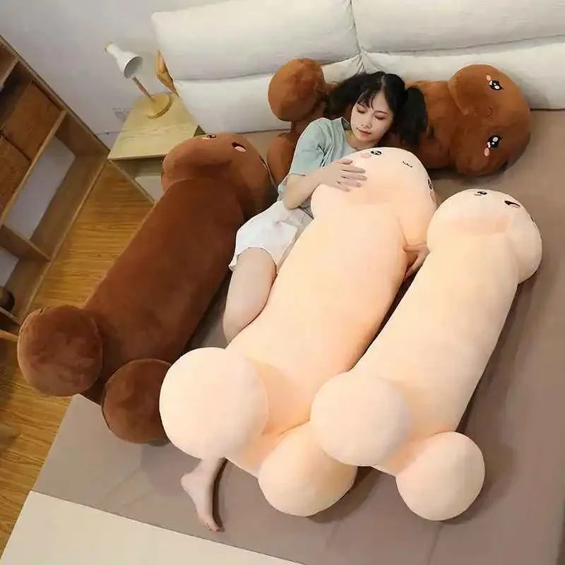 Large Gode Penis Plush Body Pillow Funny Giant Dildo Dick Stuffed Cushion Decorative Dick Body Pillow  Back Cushion Decor