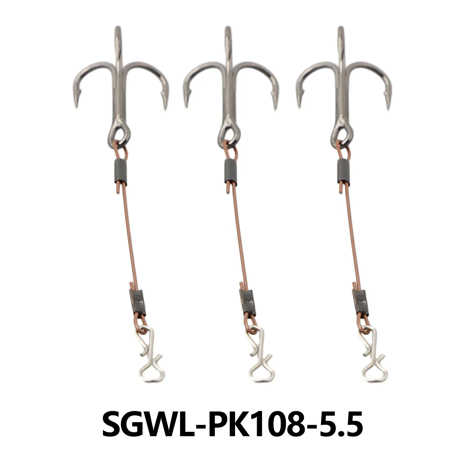 3pcs Treble Hooks  Stainless Steel 3.5/5.5cm Fishing Accessories   Pike Perch Bass Lure Fishing Stingers Treble Hooks