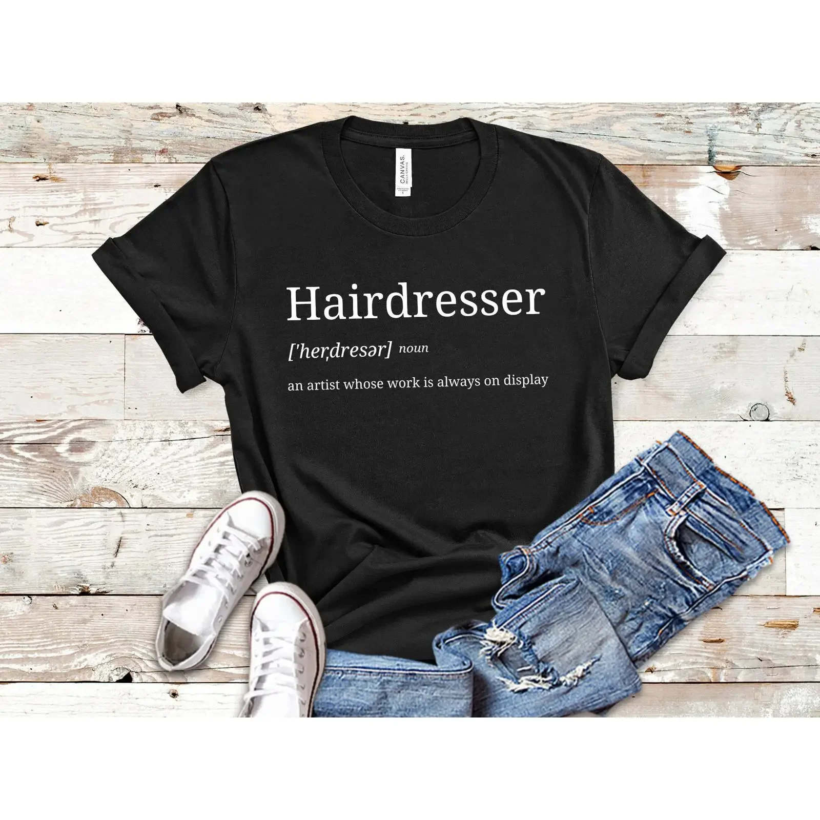 Hairdresser T Shirt Hair Dresser HairstylisT For Quote vintage Washed Stretched fashion Slightly streetwear Comfortable graphic
