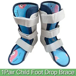 Adjustable 1Pair Children AFO Foot Drop Brace-Ankle Foot Orthosis Support-For Ankle Fracture Sprain Fixer