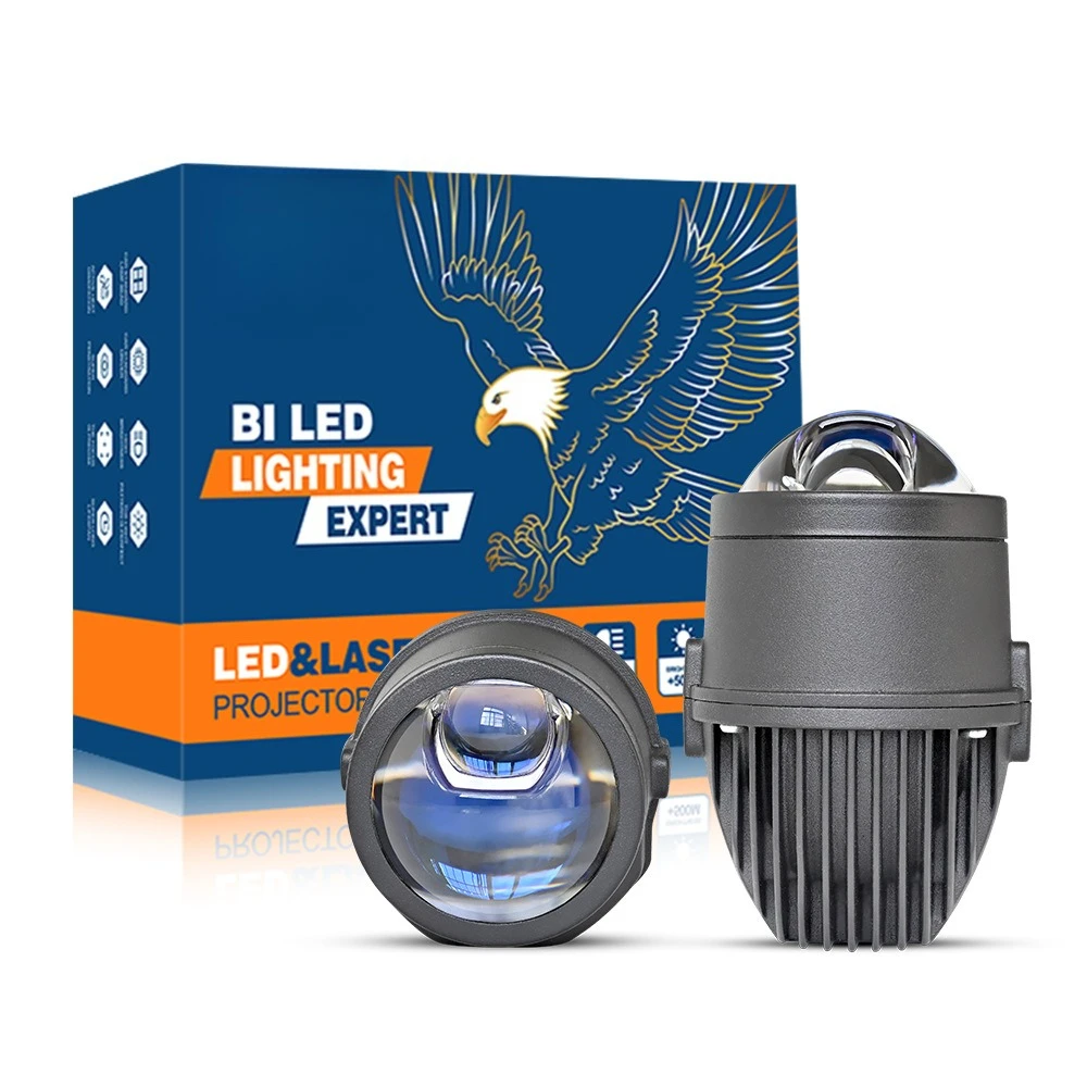 

120W 2.0 Inch LED Bi-Beam Projector Fog Lights H11 Laser Effect Waterproof Front Lamp Super Bright LED Lights Car Accessories